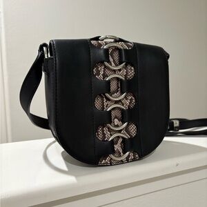 Alexander Wang Mini Lia Ring snakeskin-embossed leather bag
